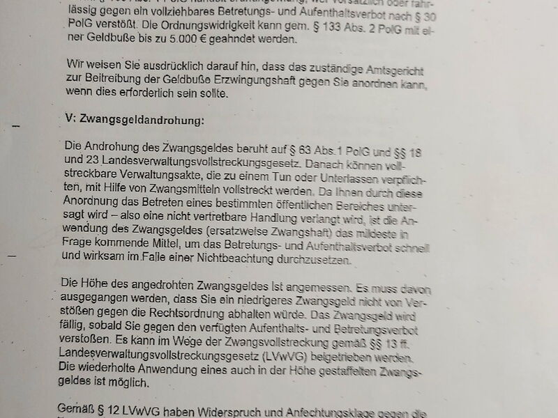 Schreiben vom 17.12.2021 der Stadt Ravensburg gegen Ralph Niemeyer.