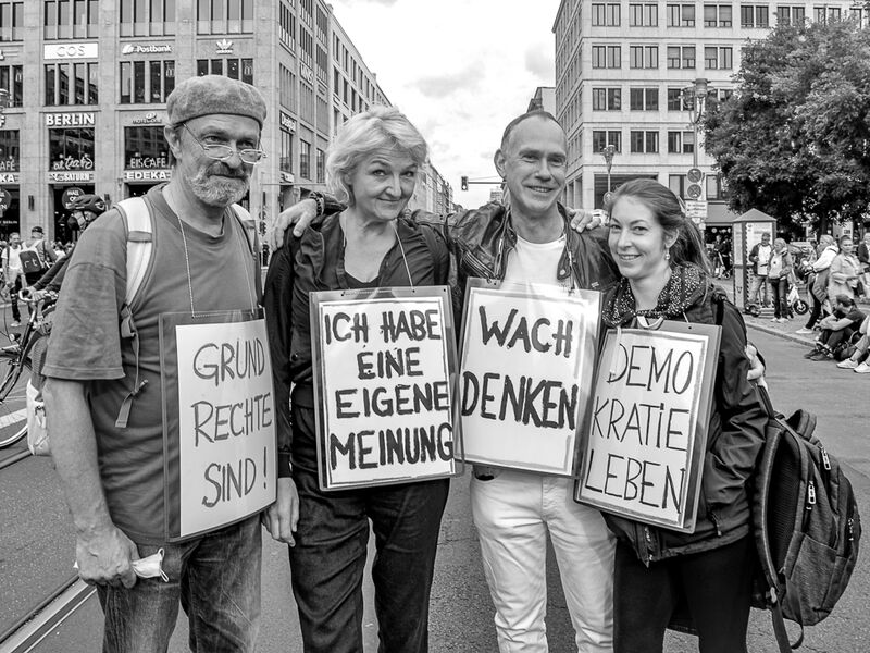Boris Reitschuster und Christian Witt - Bilder einer verbotenen Demonstration in Berlin