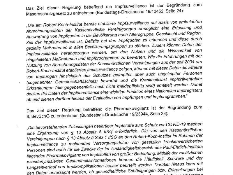 Dienstaufsichtsbeschwerde gegen RKI und Paul-Ehrlich Institut