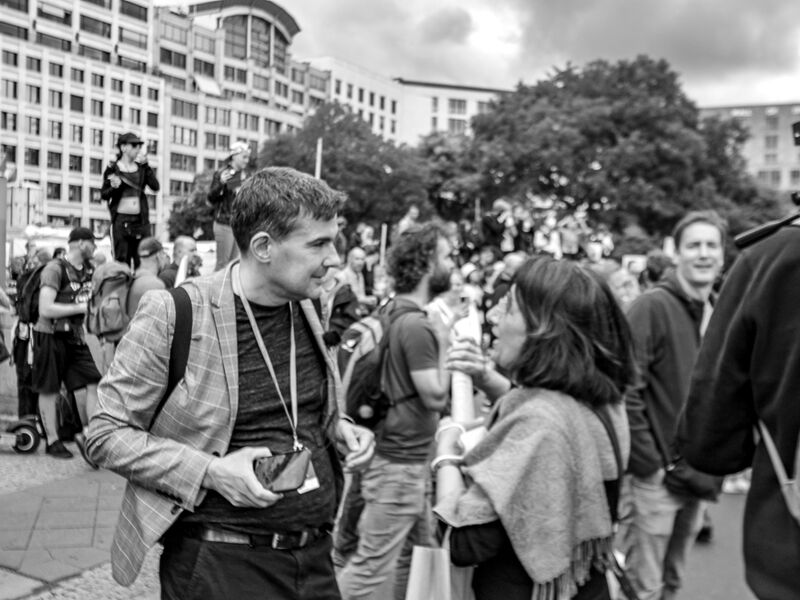Boris Reitschuster und Christian Witt - Bilder einer verbotenen Demonstration in Berlin