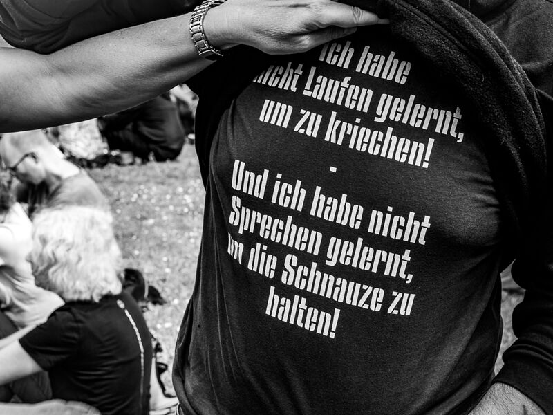 Boris Reitschuster und Christian Witt - Bilder einer verbotenen Demonstration in Berlin