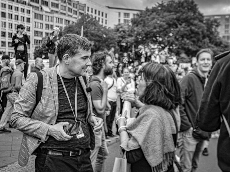 Boris Reitschuster und Christian Witt - Bilder einer verbotenen Demonstration in Berlin