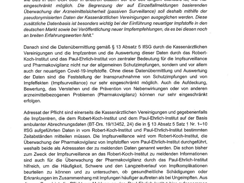 Dienstaufsichtsbeschwerde gegen RKI und Paul-Ehrlich Institut