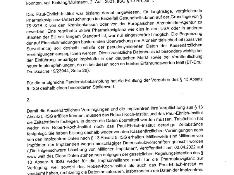 Dienstaufsichtsbeschwerde gegen RKI und Paul-Ehrlich Institut
