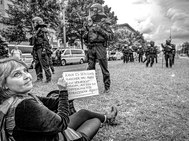 Boris Reitschuster und Christian Witt - Bilder einer verbotenen Demonstration in Berlin